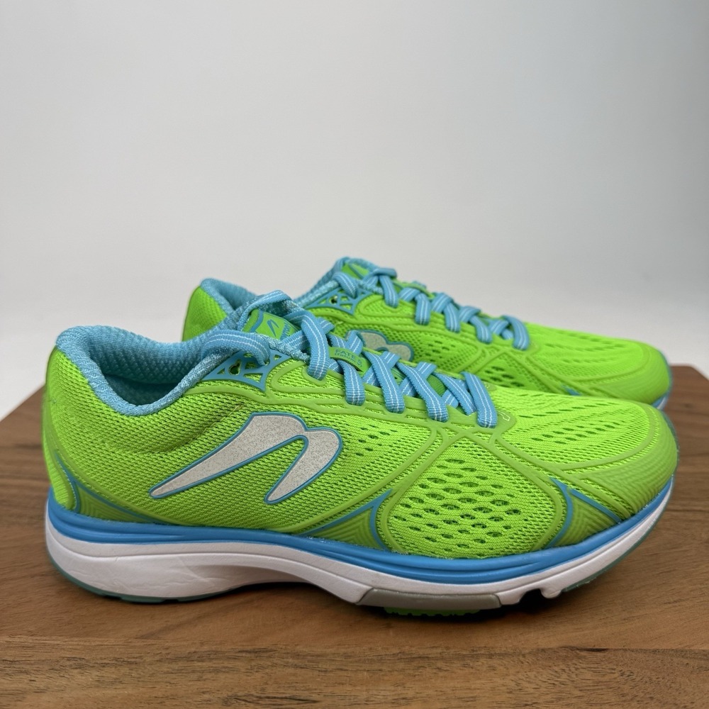 New NIB Womens Newton Fate 5 Neon Green Mesh Athletic Sneakers Shoes Size 6 M